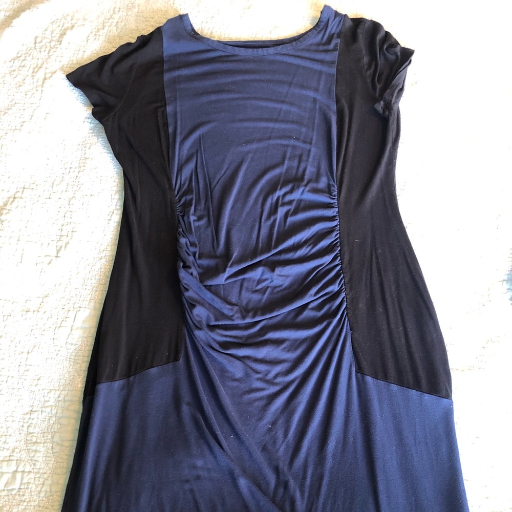 Blue and black maternity dress, only worn once